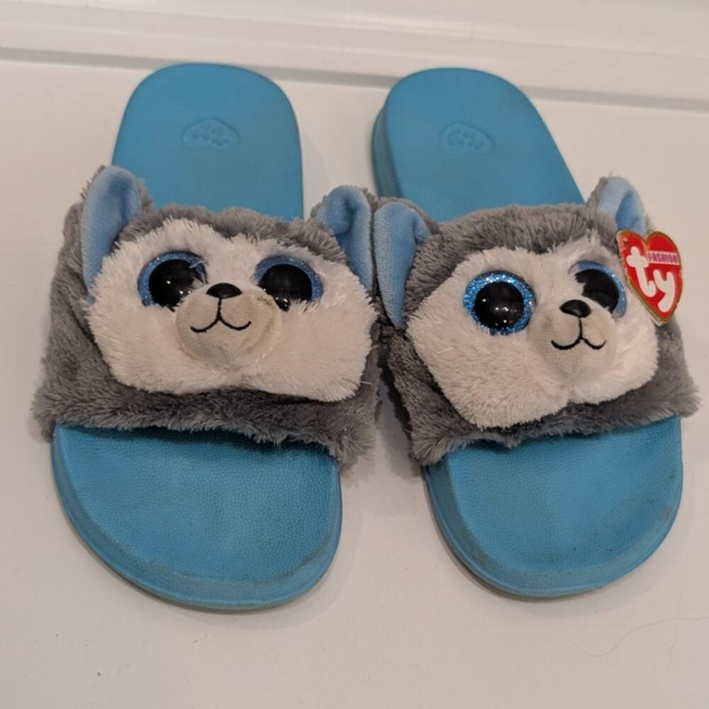 Ty Slush Husky Sandals Beanie Boo Slide Cozy Cute KidCore - Size 5-7